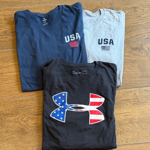 Under Armour Other - Under Armour USA Men’s Graphic Short Sleeve Tee 3-Pack -Black,Navy, Gray Size- L